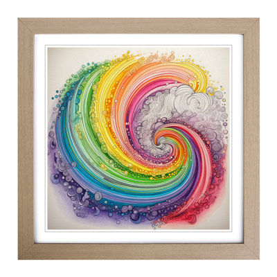 Rainbow Drawing No.1 - Framed Print