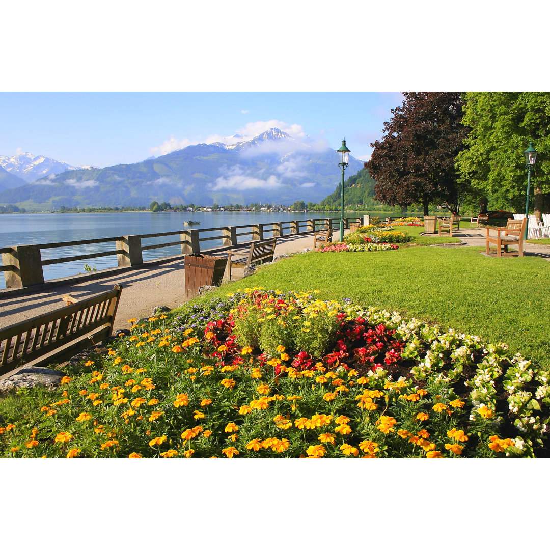 Public Park At Springtime von Agustavop - Kunstdrucke ohne Rahmen auf Leinwand