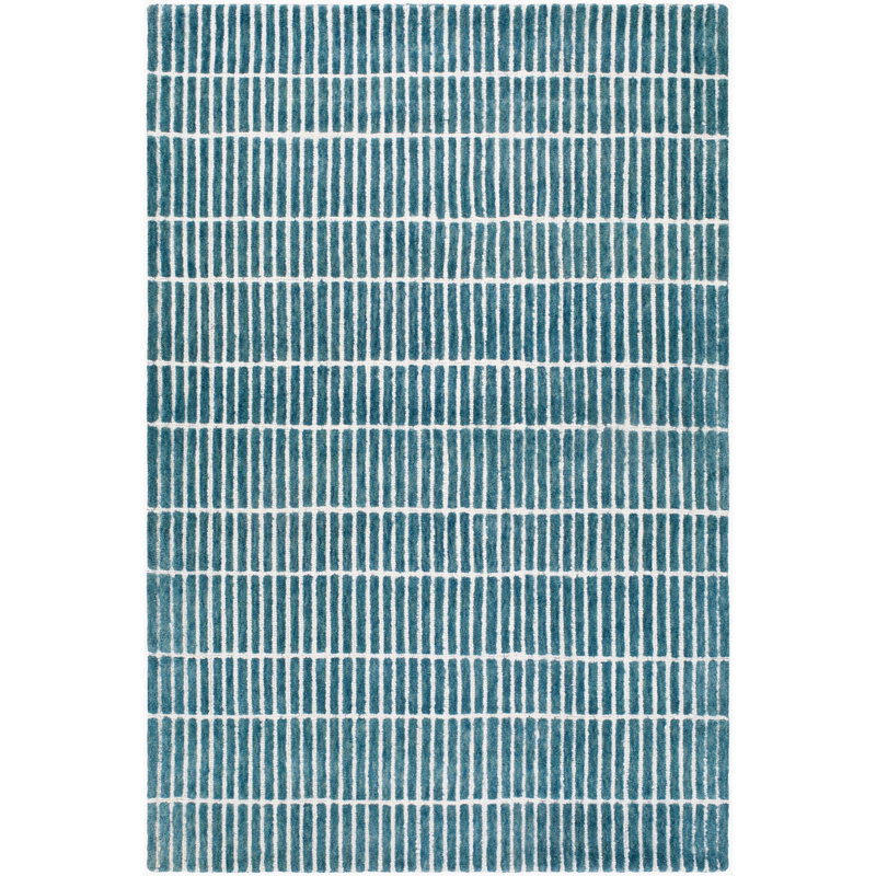 Tapis touffeté à la main Vista, Blue, Rectangle 10' x 14'