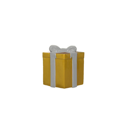 PETIT COFFRET CADEAU (RUBAN OR ET ARGENT)