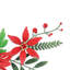 Arrangement floral en métal poinsettia Clara Holiday