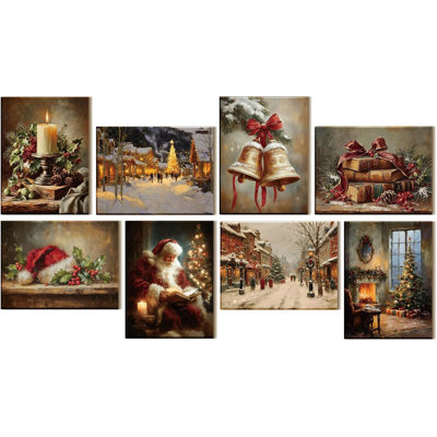 Panneau mural de père Noël avec panneaux muraux, décorations insonorisantes pour les Fêtes