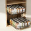 Support à épices escamotable pour armoire - Panier en métal robuste à 2 niveaux réglable, conception peu encombrante pour le rangement des garde-manger et des armoires de cuisine-1306579409