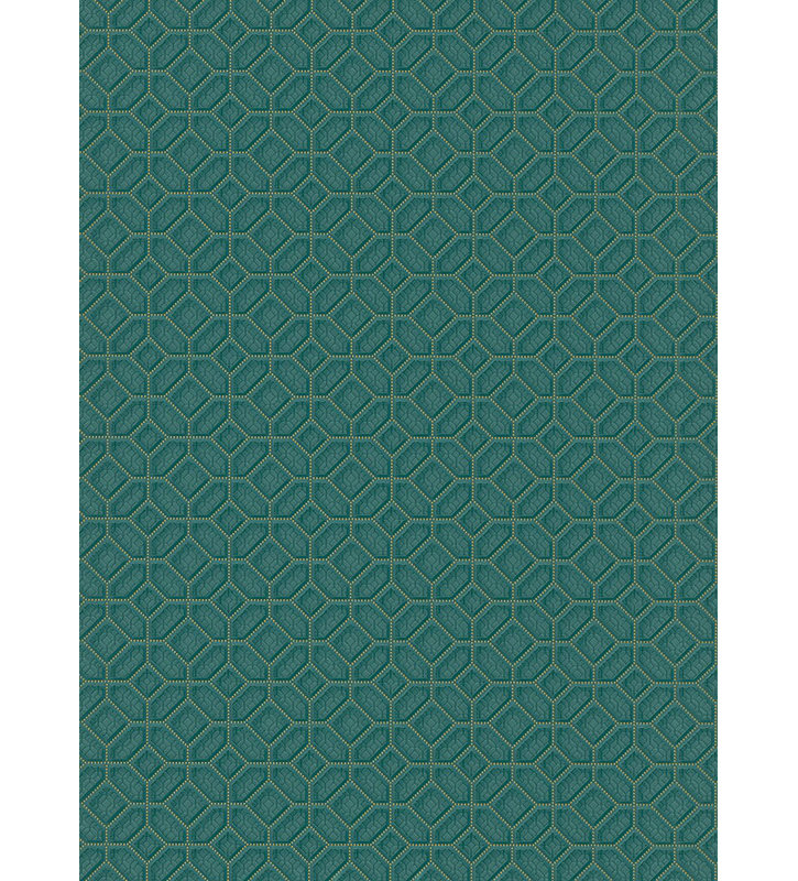 Rouleau de papier peint géométrique l 33 pi x l 21 po Kugler, Vert