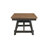 6Pc Cottage Style Extendable Dining Table Set Wheat Charcoal Tow Tone Finish Upholstered Chair Bench Dining Room Wooden Furniture Two Self-Storing Refectory Leaves Solid Wood-103130583