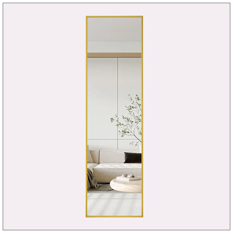 Metal Frame Wall Mounted Full Body  Mirror, 63" x 20"