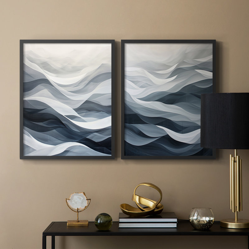ABSTRACT Series CDLXVI - Reproduction encadrée de qualité supérieure - prête à être accrochée - aucun clou requis - aucun clou requis