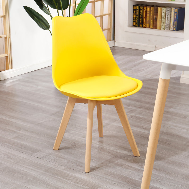 Quade Upholstered Dining Chair, Yellow, 6