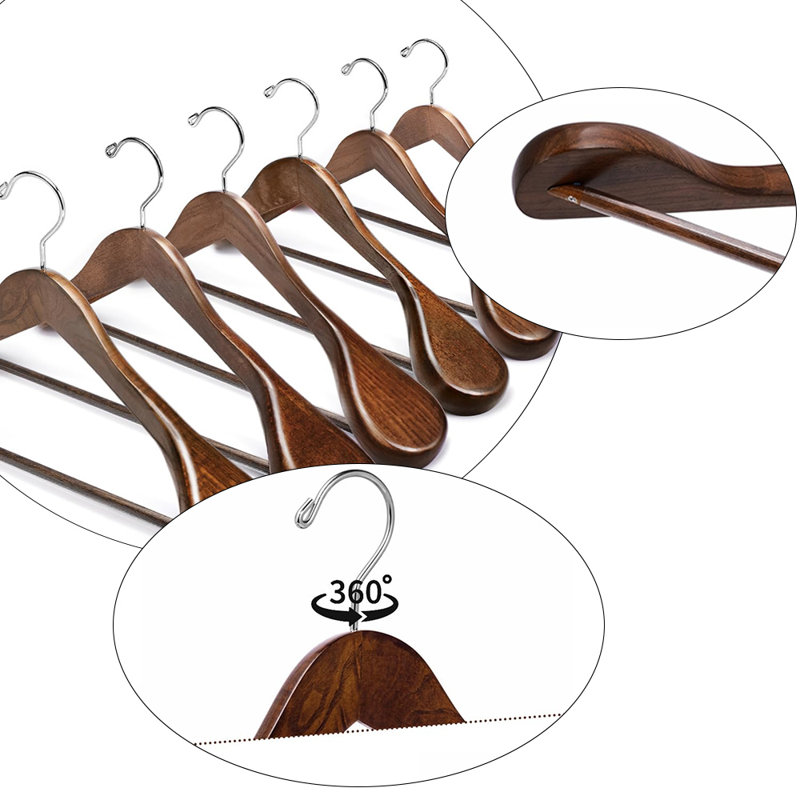 Paquet de 24 cintres robustes, idéal pour les robes, les pantalons, les costumes, les vestes et autres vêtements lourds, solution de rangement pour garde-robe peu encombrante
