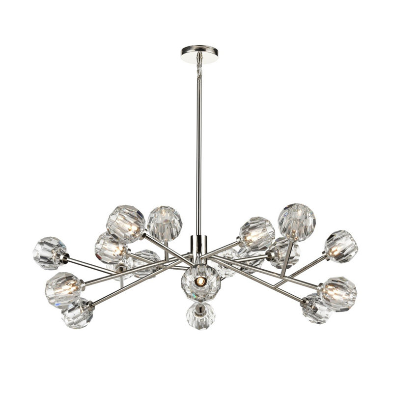 Lustre 18 lumières Parisian, Argent