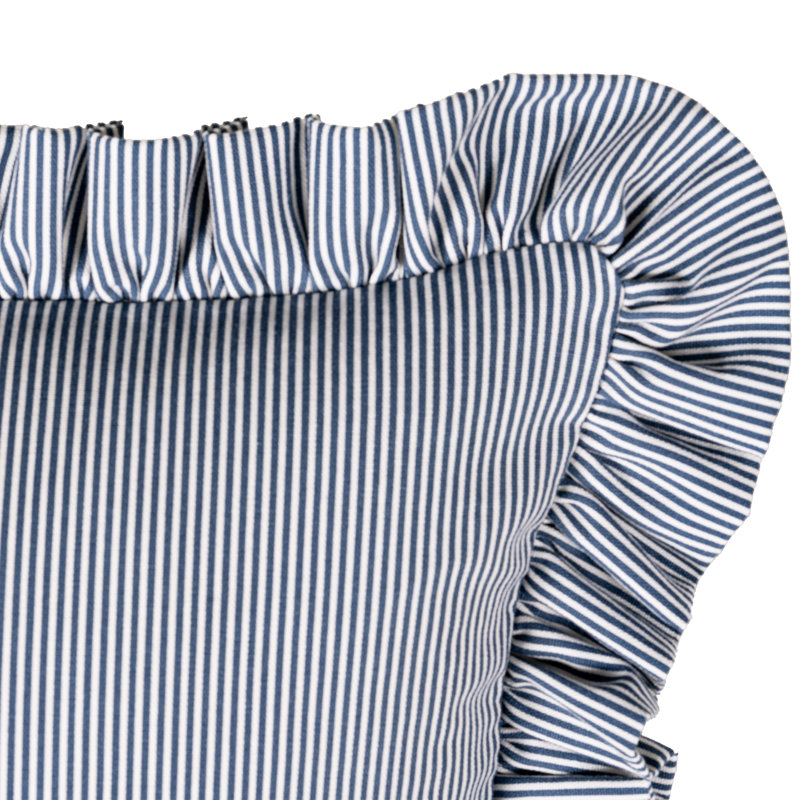 Coussin Birch Lane, Polyester, Bleu