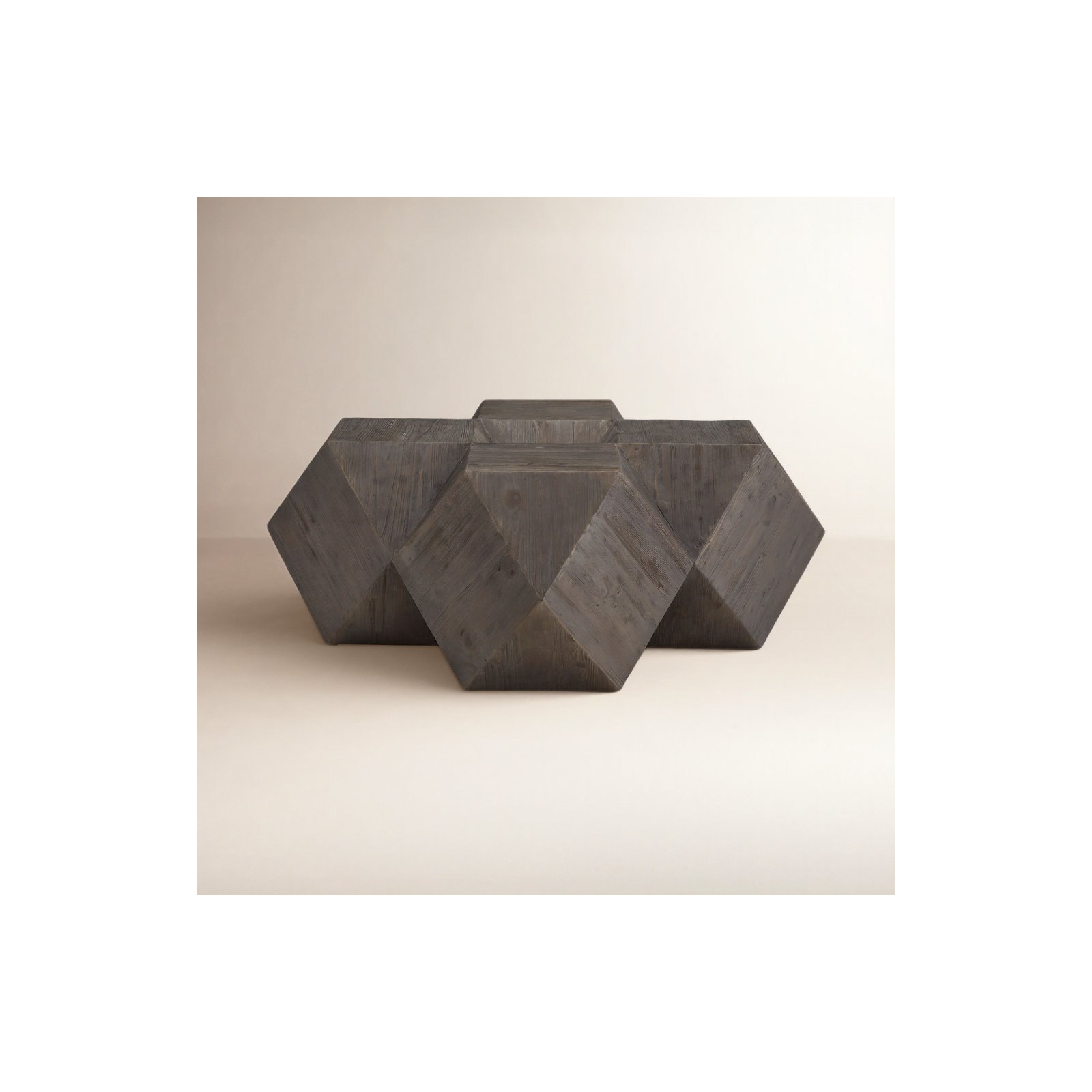 Solid Wood Coffee Table, Dark Brown