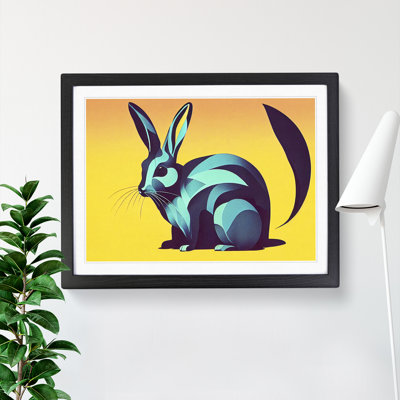 XH1022-6164X Modern Rabbit Art Vol.2 - Single Picture Frame Print