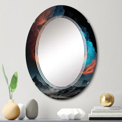 Miroir mural Osgar Futuristic Landscape In Space IV