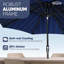 Parasol de plage 8 po Yaneisha