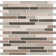 Modello Natural Stone/Glass Linear Mosaic Wall Tile