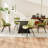 Mackensie Upholstered Dining Chairs Faux Leather Kitchen Chairs with Metal Legs-1464084909