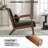 Cashel 25.78" Wide Mid Century Upholstered Accent Chair with an Extra Pillow(Set of 5)-109608696