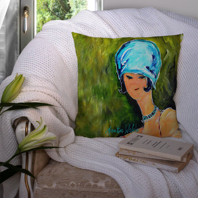  Young Voncile Still in High School Indoor/Outdoor Throw Pillow