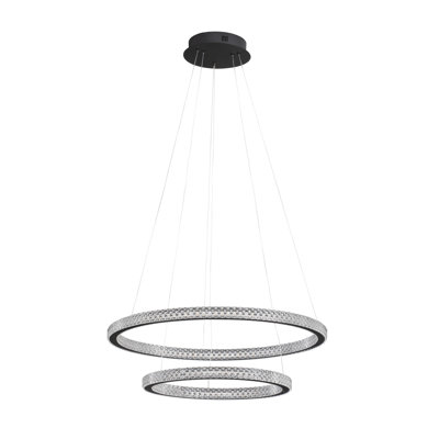 2 - Light Cylinder LED Chandelier