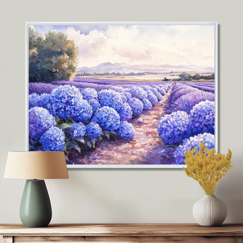 Irelia - Floral Wall Art, 34" H x 44" W, Impression sur cadre flottant, White