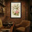 Arrangement floral de plantes et de fleurs avec des roses roses et blanches-561758543