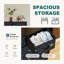 Commode avec 9 tiroirs en tissu, commode haute pour chambre à coucher, commode à grandes tiroirs pour le salon-114251556