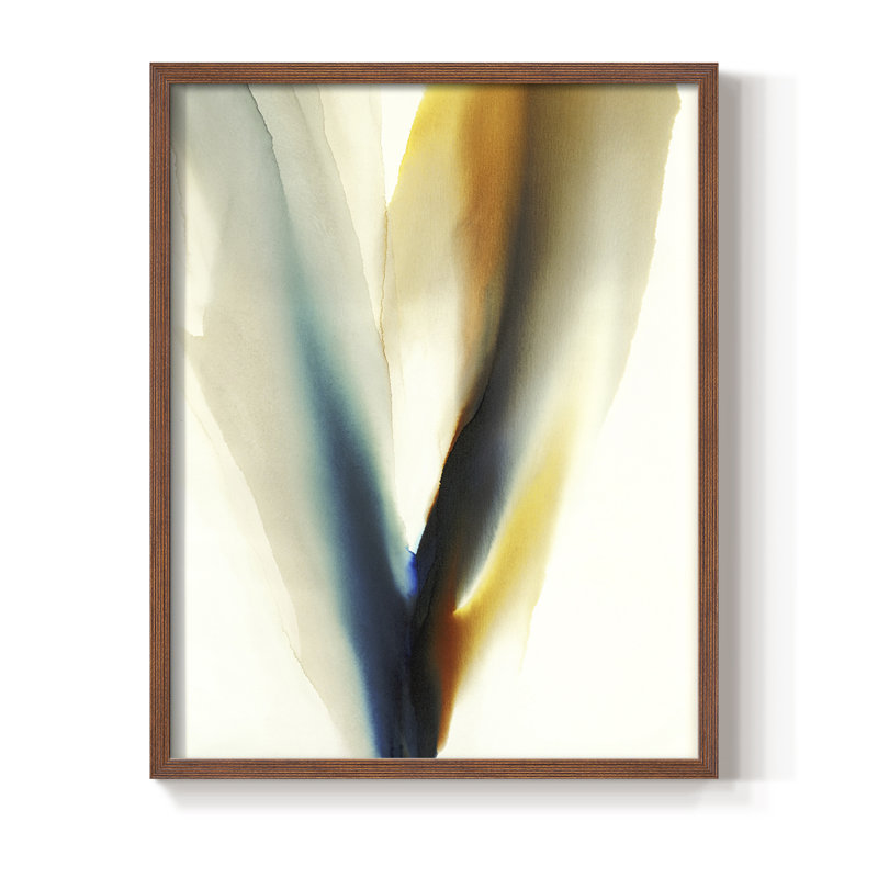 Reproduction encadrée surréel de surréels - bois massif, H 10 po x l 8 po, Brun