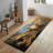 Non Woven Thin Type Printed Rug with Abstract Blue and White Motifs Ideal for Modern Interiors-128548991