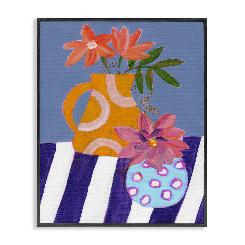  "Blue Whimsy Farm", art de la giclée encadrée par Nikita Jariwala, H 30 po x l 24 po, Giclée encadrée noir minuit
