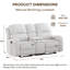 Causeuse inclinable manuelle avec console l 70,8 po Layelle