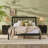 Luka Transitional Solid Wood Platform Bed-1255222098-1254687534