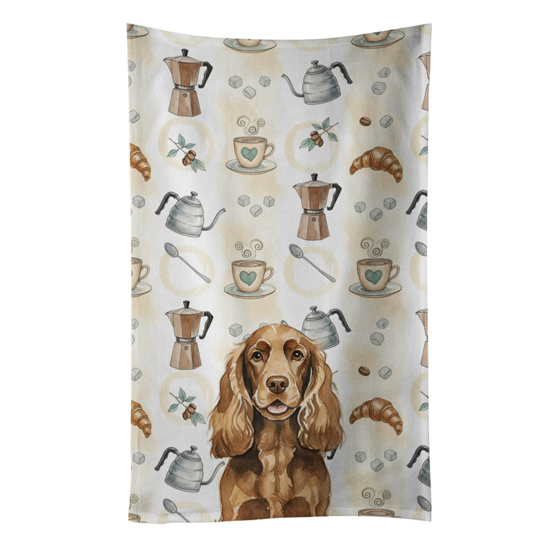 Serviette de cuisine Coffee Bar, Foie anglais Cocker Spaniel