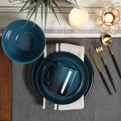 Festival Dinnerware Stoneware Dinnerware Set 12 Piece - Service for 4