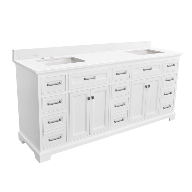 84 inch Free-standing Double Bathroom Vanity