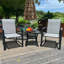 Ensemble de chaises de jardin Vrshwo, ensemble de 2 chaises de jardin en métal toutes saisons pour l'extérieur-424369938