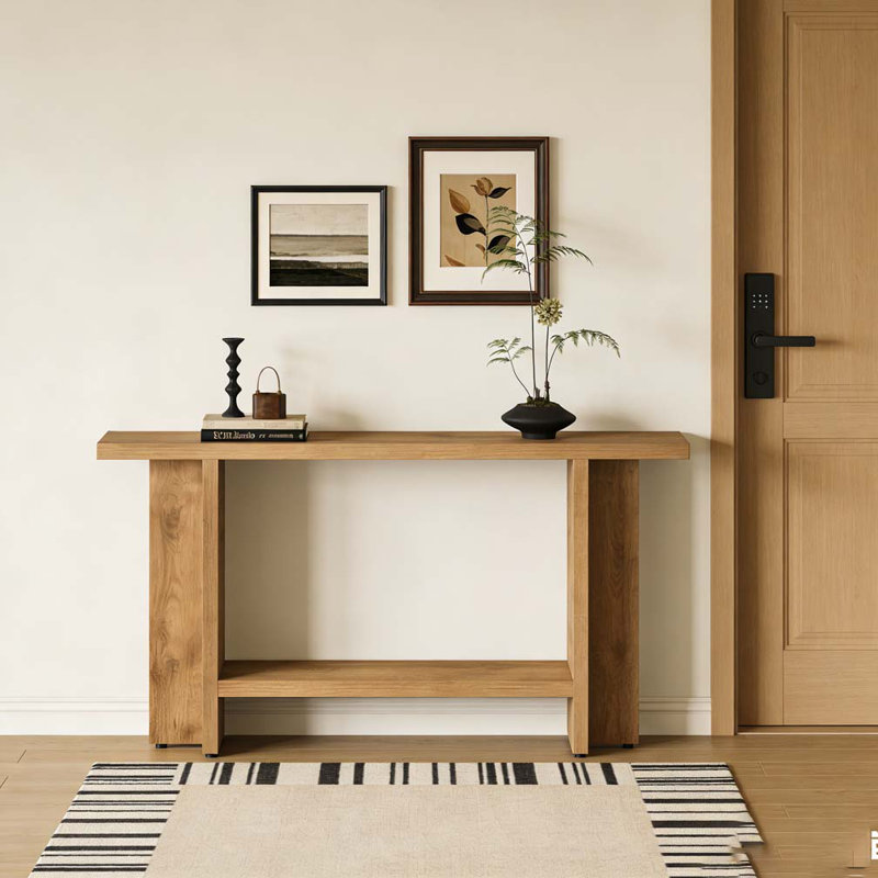 Double-Layer Storage Sofa Table