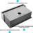 Stainless Steel 30 Inch Sink - 16 Gauge, Deep Basin With Rust Treatment And Installation Instruction Apron Front Easy Surface Drain Strainer Pad-121644745