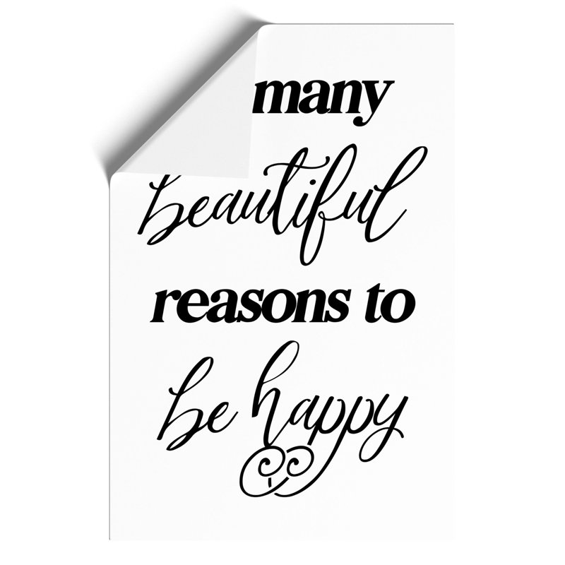 So Many Beautiful Reasons - Frameless Print, 42cm H x 30cm W x 0.1cm D