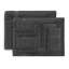 Ensemble de serviettes 8 pièces Willow - 100% coton peigné, qualité supérieure 630 g / m², gris foncé, ultra-doux et très absorbant (ensemble de 2 serviettes de bain, 2 essuie-mains, 4 serviettes)-2017717009-2017717012