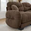 Canapé modulaire confortable à plis avec siège ergonomique en mousse haute densité, canapé modulaire, accoudoirs arrondis arrondis et 2 coussins décoratifs ronds-158099519-158099501
