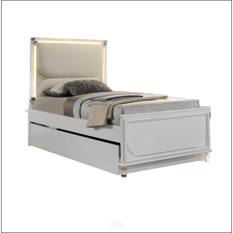 Lit tapissier Contemporary Glam, Lit simple