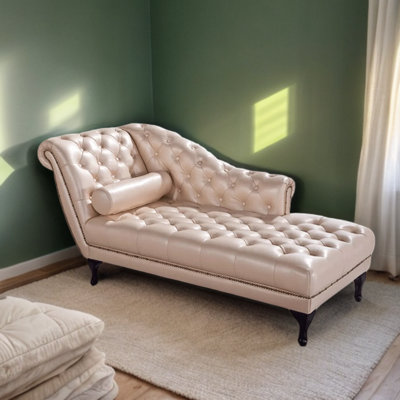 Kolson Faux Leather Chaise Lounge