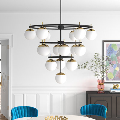 Vicky 16-Light Dimmable Tiered Chandelier