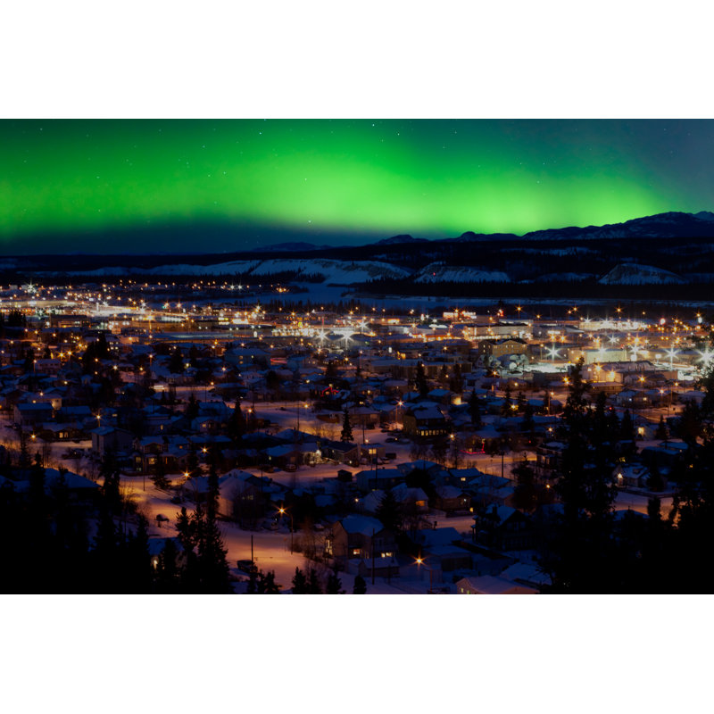 Channah Northern Lights by Pi-Lens - Wrapped Canvas Print, 30cm H x 46cm W x 3.8cm D