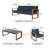 5 - Person Patio Conversation Set with Cushions