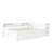Full Size Daybed With Trundle,Wood Daybed Frame with Storage Drawers,Side Shelves and Desk,White-408917989-408917987