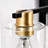 4- Bathroom Lights With Glass Shade, Luxury Touch For Mirror, Kitchen, Dinning Room, Bedroom, Hallway - Gold Matte Black Spectacular Magnificent