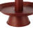 Decorative Tray, 2-Tiered Oval Shape, Loop Handle, 15 Inch Red Metal Finish