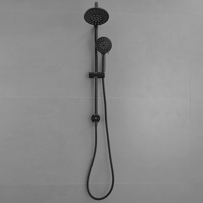 5-Spray Wall Mount 6 In. Shower Head And Handheld Shower Head 1.8 GPM
